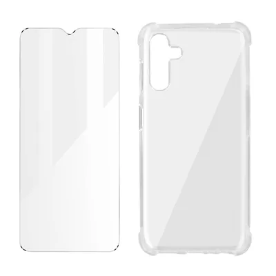 Zdjęcie produktu dla Avizar, zestaw ochronny, etui i folia ochronna do telefonu Samsung Galaxy A13 5G / A04s, przezroczysty
