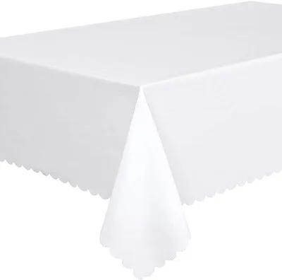Zdjęcie produktu dla Duży obrus w kolorze białym – 140 x 300 cm