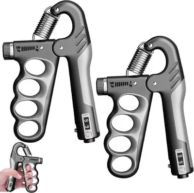 Productafbeelding van Forearm trainers met telfunctie - verstelbare weerstand 5-60 kg - gripversterker voor spieropbouw - ShopVlot