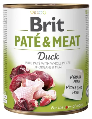 Produktbild von Dosenfutter für Hunde Brit Paté & Meat Duck 800 g
