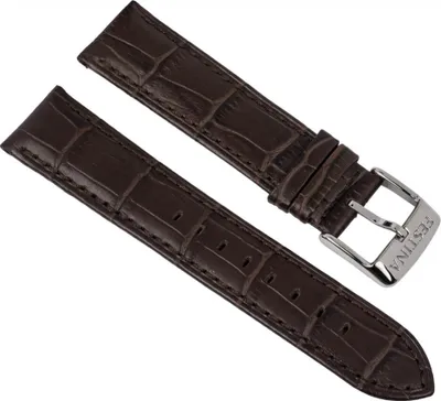 Produktbild von Festina | Uhrenarmband 22mm F16760 Leder Kroko-Prägung, Farbe:d.braun