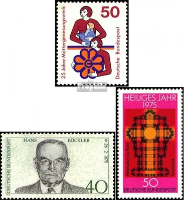 Produktbild von Briefmarken BRD (BR.Deutschland) 1975 Mi 831,832,834 (kompl.Ausgaben) postfrisch 25 Jahre Müttergenesungswerk