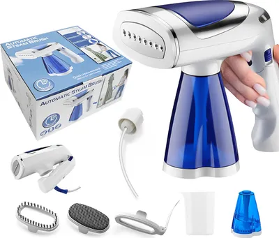 Produktbild von Dampfglätter, Dampfbürste, 1600 W, Kurze Aufheizzeit, Dampfglätter, 250ml Sichtbarer Wassertank, Faltbares Design, Reisebügeleisen Haushalt