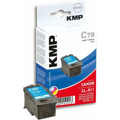 Obrázek produktu pro KMP C78, Azurová, Purpurová, Žlutá, Inkoust na pigmentové bázi, 1 kusů