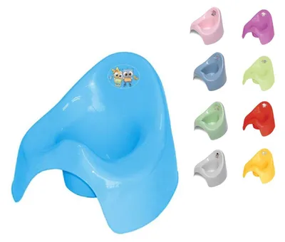 Image de Lorelli Pot en plastique inoffensif, protection contre les éclaboussures, facile à nettoyer bleu