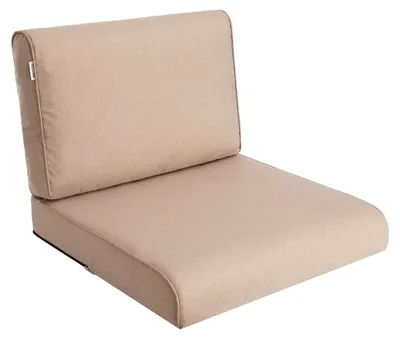 Produktbild von Stuhlkissen für Rattansessel, Outdoor, Auflage, Palettenkissen, Sitzkissen, Rattanmöbel, Beige, 60 x 60 cm