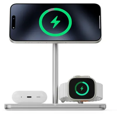 Image de Station de charge 3en1, Qi2 magsafe, Blanc