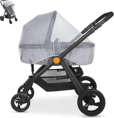 Produktbild von Famanu Mückennetz Insektenschutz - Für Kinderwagen und Reisebett