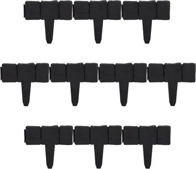 Image de Bordure discount aspect pierre lot de 10 noir