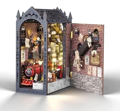 Zdjęcie produktu dla Book nook DIY zestaw miniaturowy z LED dla dorosłych i nastolatków