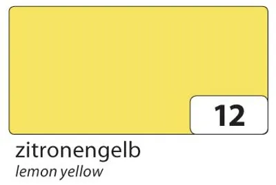 Produktbild von folia 6412 - Tonpapier, DIN A4, 130 g/qm, 100 Blatt, zum Basteln und kreativen Gestalten von Karten, Fensterbildern und für Scrapbooking, zitronengelb