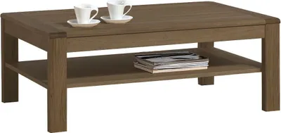 Produktbild von Couchtisch teilmassiv Farbe: Dunkelbraun 45x120x75 cm Wohnzimmermöbel Wohnzimmereinrichtung