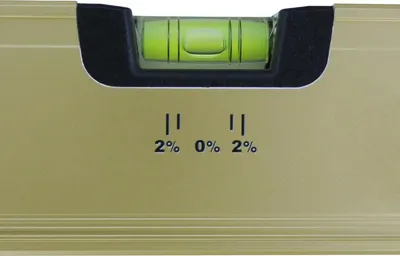 Produktbild von DEWEPRO Wasserwaage Aluminium - gold eloxiert - 2 Libellen - 80cm 0,8m