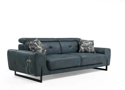 Produktbild von Sofagarnitur 2 tlg Dreisitzer Sofa Couch Wohnzimmer Designer Sessel Textil Möbel