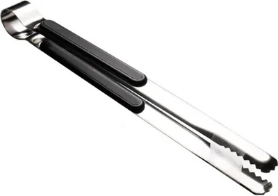 Produktbild von Kochpinzette 25,5 cm lang | Küchenpinzette | Grillpinzette | universal Küchenzange | BBQ Grillzange Edelstahl | Shiha Kohlezange | Buffetzange | Gourmetzange | Gebäckzange Servierzange Eiswürfelzange