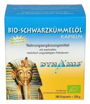 Zdjęcie produktu dla Organiczny czarny kmin egipski w kapsułkach 180 kapsułek