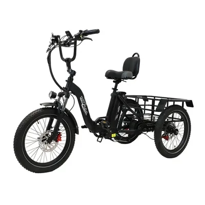 Productafbeelding van ONESPORT OT30 Driewieler E-bike - 48V13AH Accu 20-inch Banden Hydraulische Schijfremmen - Zwart
