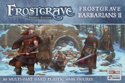 Produktbild von North Star 28mm Frostgrave Barbaren Figurenset Serie II weiblich unbemalt