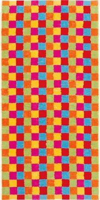 Produktbild von Cawö Handtuch Lifestyle Karo" bunt 50x100 cm"