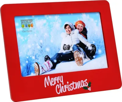 Image de Cadre photo Deknudt rouge en bois 10,0 x 15,0 cm S67HD