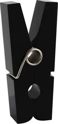 Imagen del producto de Kaheku Wäscheklammer Fotoclip Forum Lack schwarz 8x8x20 cm 969000513
