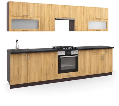 Obrázek produktu pro FIJONA kuchyňská linka 300, dub wotan-wenge