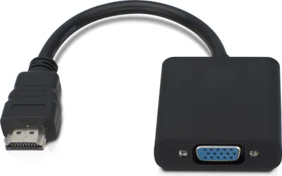 Produktbild von Microconnect HDMVGA1B, 0,15 m, HDMI Typ A (Standard), VGA (D-Sub), Stecker, Buchse, Gold