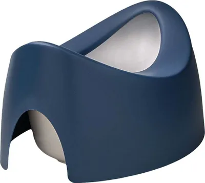 Productafbeelding van Kindertoiletje, dubbelzijdig, ergonomisch ontwerp met opvangbak, kleur blauw (Teggi)