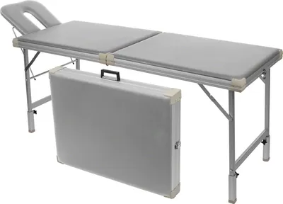 Produktbild von Alu-Kofferliege Robusta ST, inkl. Kopfteil , LxBxH 170/210x56x70-82 cm