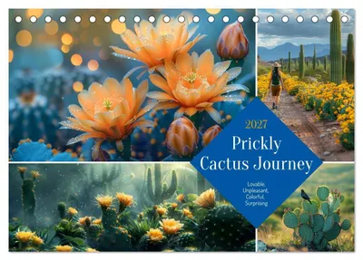Produktbild von "Reise durch die Kakteenwelt" (Schreibtischkalender 2027, DIN A5, Querformat), CALVENDO 12-Monats-Schreibtischkalender
