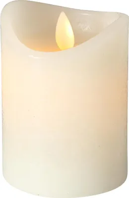 Produktbild von Boltze LED-Kerze Bino 7,5 cm, Höhe 10 cm, Farbe cremeweiß, Timer