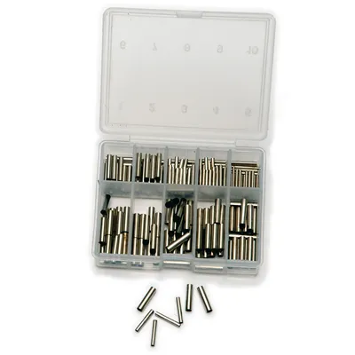Produktbild von 210 Klemmhülsen Sortiment Box Stahlvorfach Hardmono
