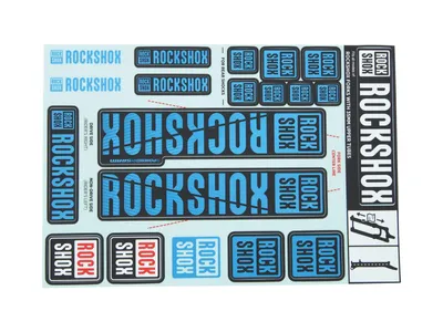 Produktbild von RockShox Dekor Set Rockshox 35 Mm Blau 2018+