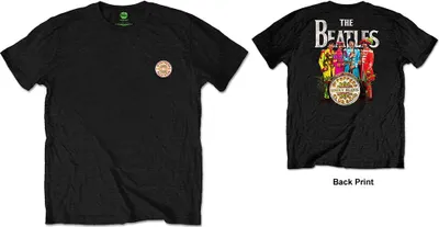 Produktbild von Die Beatles - Sgt Pepper Herren großes T-Shirt - schwarz