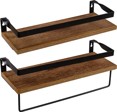 Obrázek produktu pro STILISTA Sada 2 ks nástěnné police Volato Duo, 40 cm, hnědé