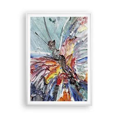 Produktbild von Gerahmtes Poster - Weißer Rahmen - Vogel Natur Farbe - 70x100 cm - Wand Bild - Wanddeko - Wandbilder - Kunstposter - Wandposter - Bilderrahmen - Bilder - Kunstdruck - Wandbild - P2WPA70x100-3594