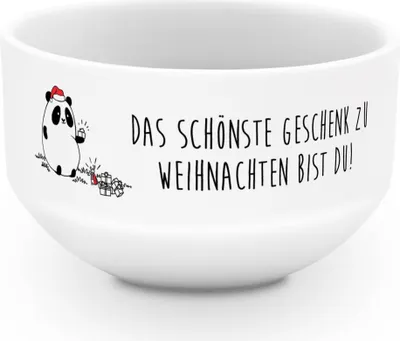 Produktbild von Mr. & Mrs. Panda frühstücksbowl Panda Weihnachtsgeschenk - Weiß - Geschenk, Müslischale, Schüssel, Obstschale, Müsli Schale
