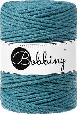 Produktbild von Bobbiny 3PLY Macramé Rope 5 mm 100 m Teal Schnur