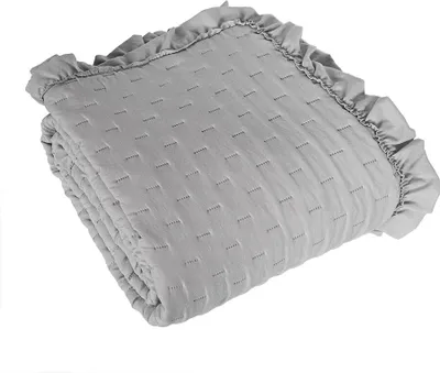 Zdjęcie produktu dla Narzuta Savola z falbaną 220x240 szara
