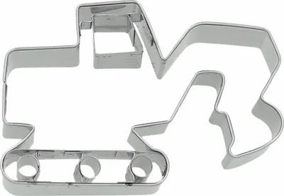 Produktbild von Birkmann Ausstechform Bagger, mit Innenprägung, Ausstecher, Plätzchenform, Keks, Plätzchen, Edelstahl, 8.5 cm, 199156
