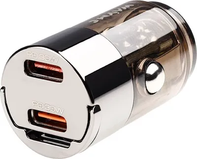 Image de Chargeur WAYME 12/24V, 2x USB-C PD 30W, nano, avec anneau