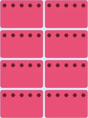 Produktbild von HERMA Deep-freeze labels 26x40mm luminous red ice crystals 48 pcs., 26 x 40