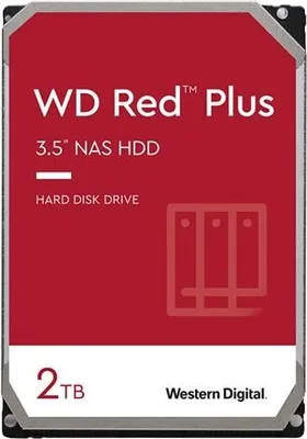 Obrázek produktu pro Western Digital Red Plus , 2 TB, 5400 ot/min, 3.5", Serial ATA III