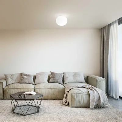 Obrázok produktu pre Moderné stropné svietidlo Bavlna Metal White 1 Light E27 42W Ip20