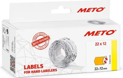 Produktbild von Meto 30007269 - Orange - Preisschild - Permanent - 22 x 12 - Papier - 22 mm