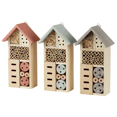 Produktbild von 1 x Insektenhotel H26xB13xT8,5 cm, unterschiedliche Farben, 1 Stück
