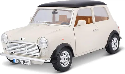 Produktbild von Bburago 18-12036 - Modellauto - Mini Cooper 1969 (beige, Maßstab 1:16)