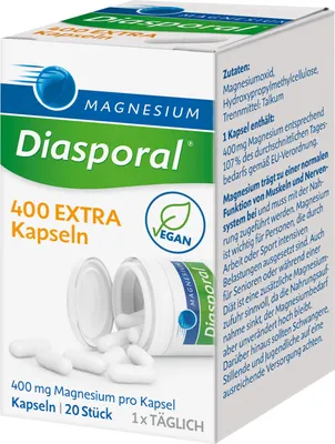 Obrázek produktu pro Magnesium Diasporal 400 Extra kapsle 20 kapslí