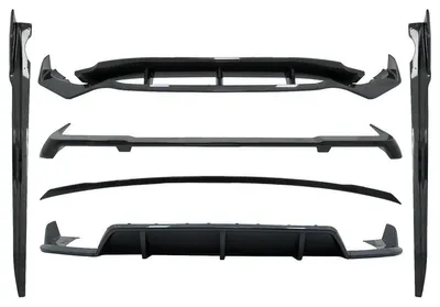 Immagine prodotto di Kit carrozzeria aerodinamico per BMW X5 G05 dal 2018 al 2022, design M-Tech, colore nero, realizzato in fibra di carbonio.