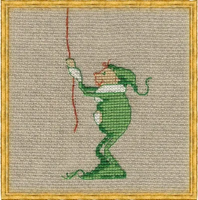 Obrázok produktu pre Súprava krížikového stehu Nimue "Mic 1", počítaný vzor, 7K, 5x13cm